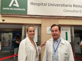 Doctora Berta Ruiz. alergóloga, y el Doctor Antonio Arenas, neumólogo